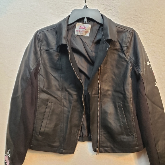 Justice Girl Faux Leather Jacket - Picture 3 of 5